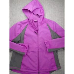 Champion C9 Women's Softshell Athletic Jacket Purple Size XL Full Zip Hood